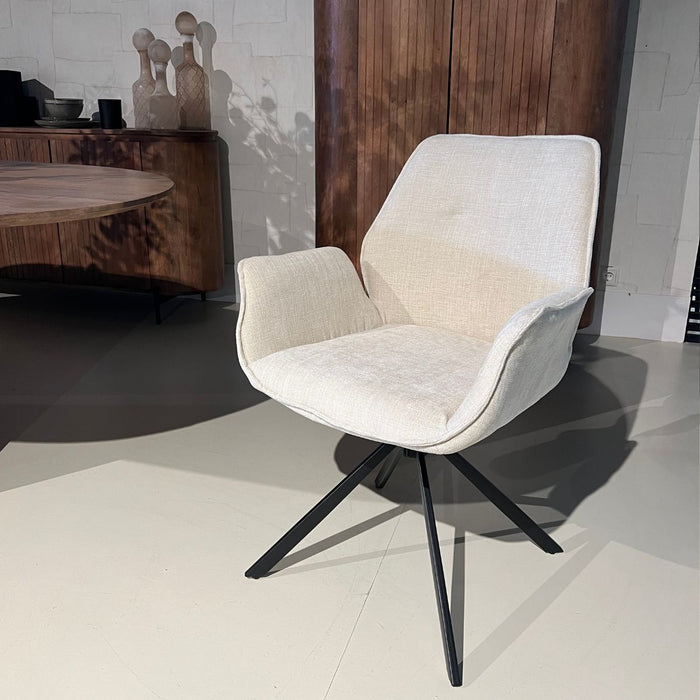 Eetkamerstoel Lenny – Stof Beige