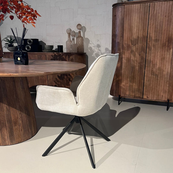 Eetkamerstoel Lenny – Stof Beige