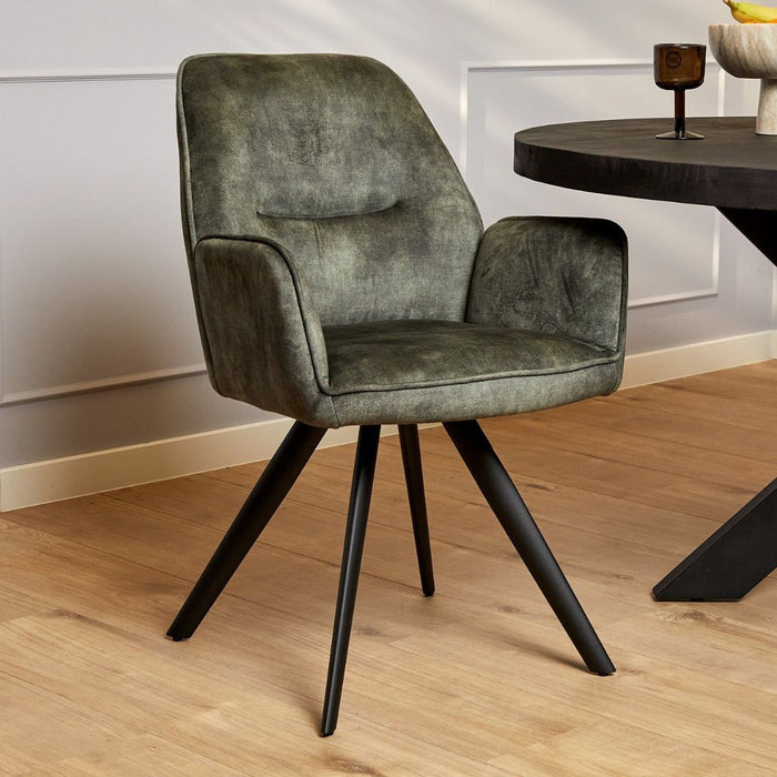 Eetkamerstoel Nova - Velvet Groen