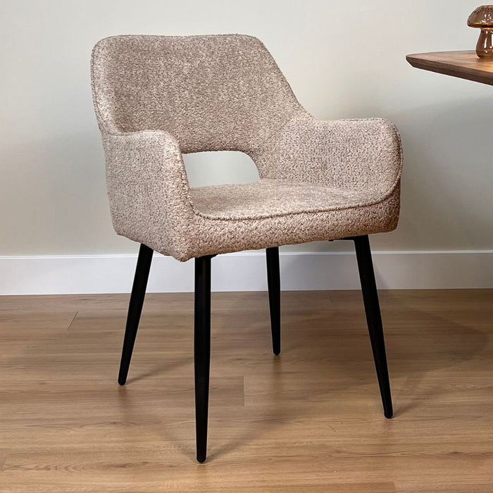 Eetkamerstoel Ray – Stof Taupe