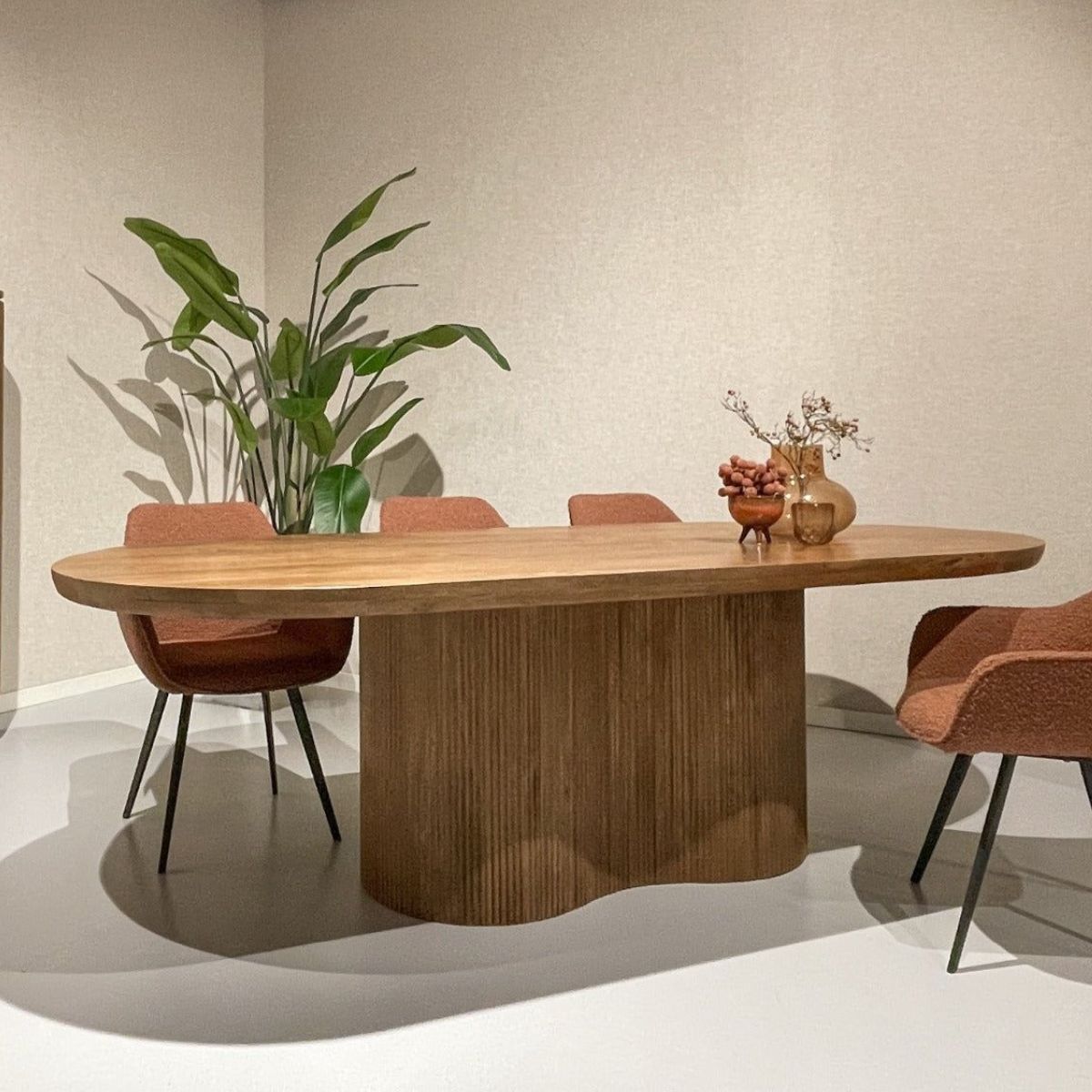 Eettafel Sevilla Ovaal | Lichtbruin