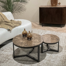 Salontafel Senna Emperador | Bruin 80cm