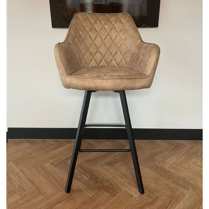 Barkruk Brione - Microvezel Taupe