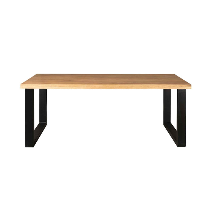 Eettafel Denver Naturel 220cm | Recht U-Poot