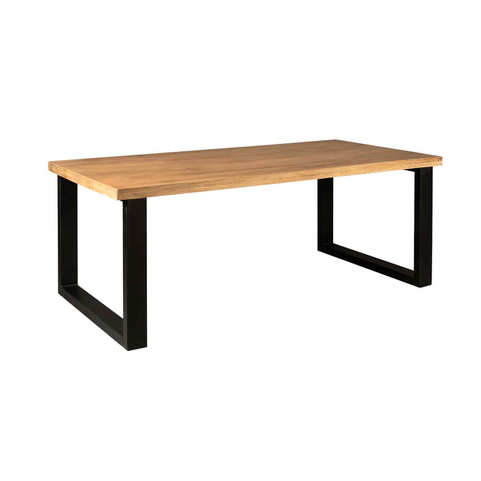 Eettafel Denver Naturel 220cm | Recht U-Poot