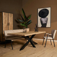 Eettafel Dakota Boomstam Rechthoekig | Naturel
