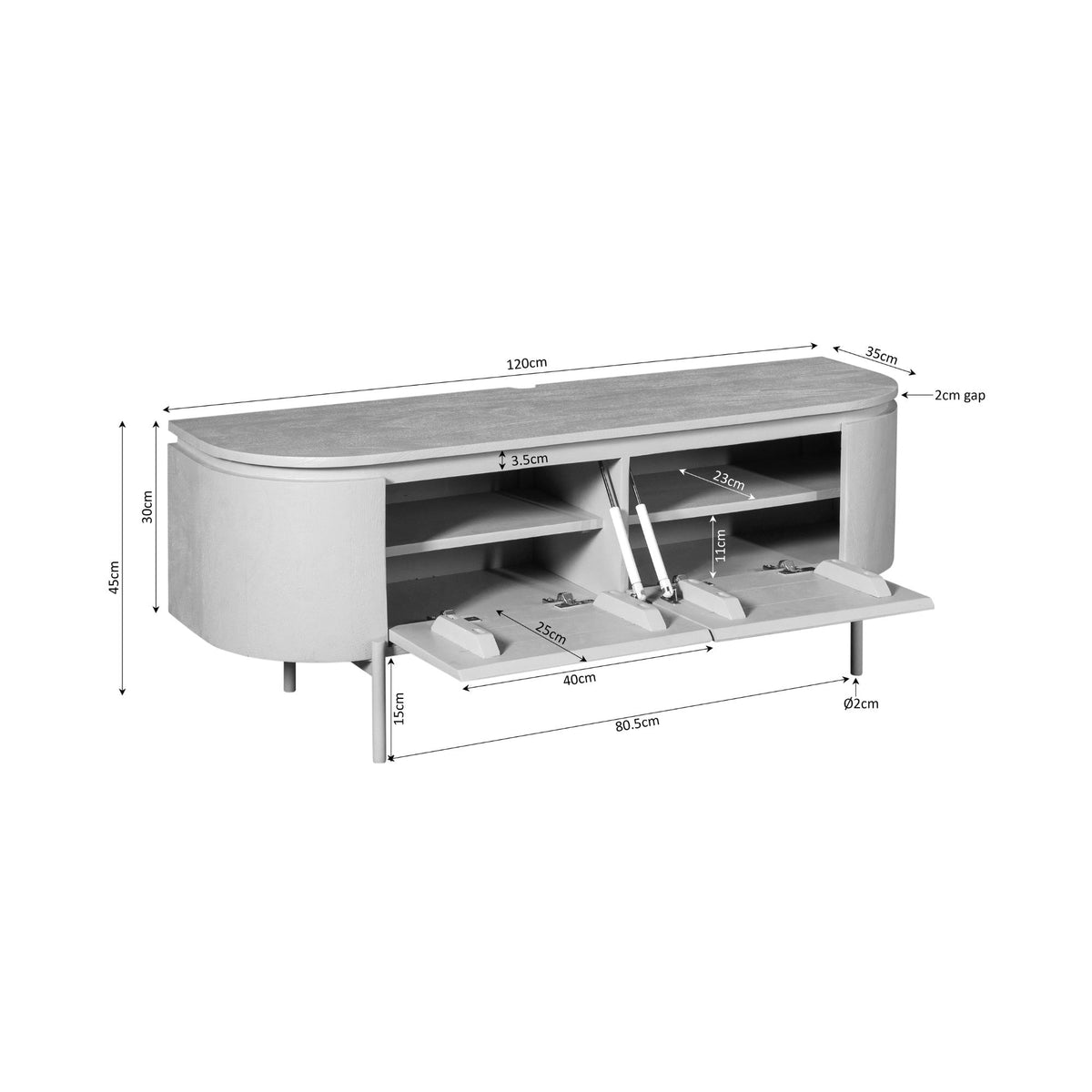 TV-Meubel Excellent | Brown