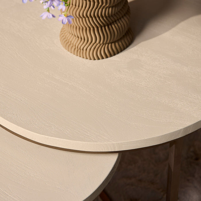 Salontafels Madison set van 3 | Sand Ø70/50/35cm