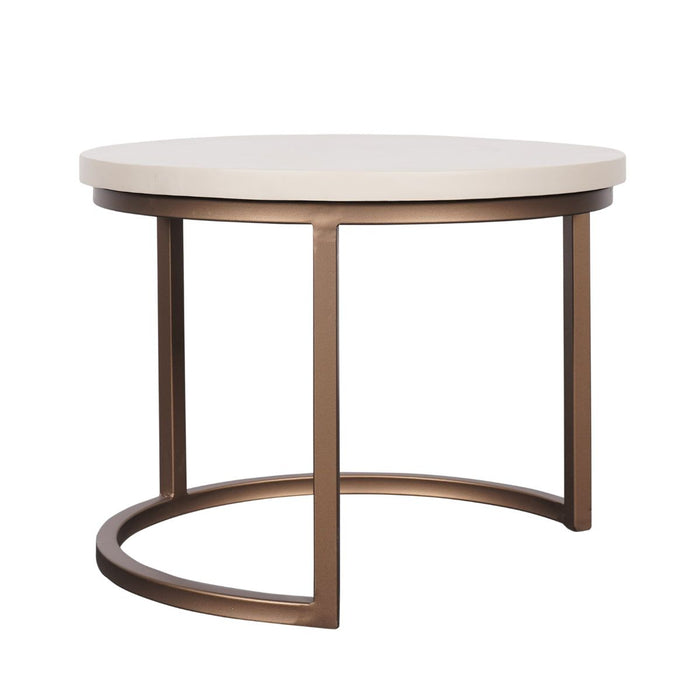 Salontafels Madison set van 3 | Sand Ø70/50/35cm