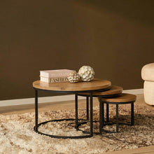 Salontafelset Dakota Rond | Naturel 70cm