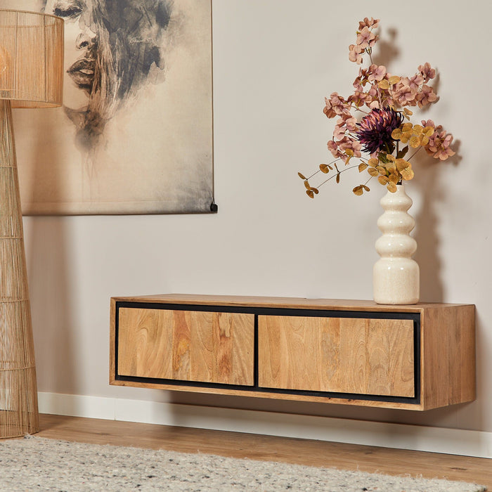 Zwevend TV-Meubel RichWood | Naturel 120cm