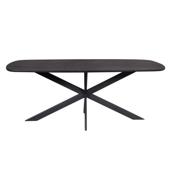 Eettafel Elegance Zwart - 240cm | Deens ovaal