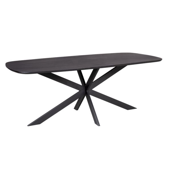 Eettafel Elegance Zwart - 240cm | Deens ovaal
