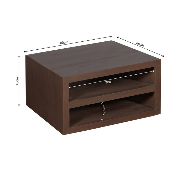 Salontafel Brussel | Walnut 80cm