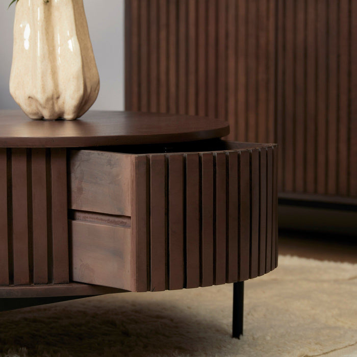 Salontafel Madison | Brown Ø80cm