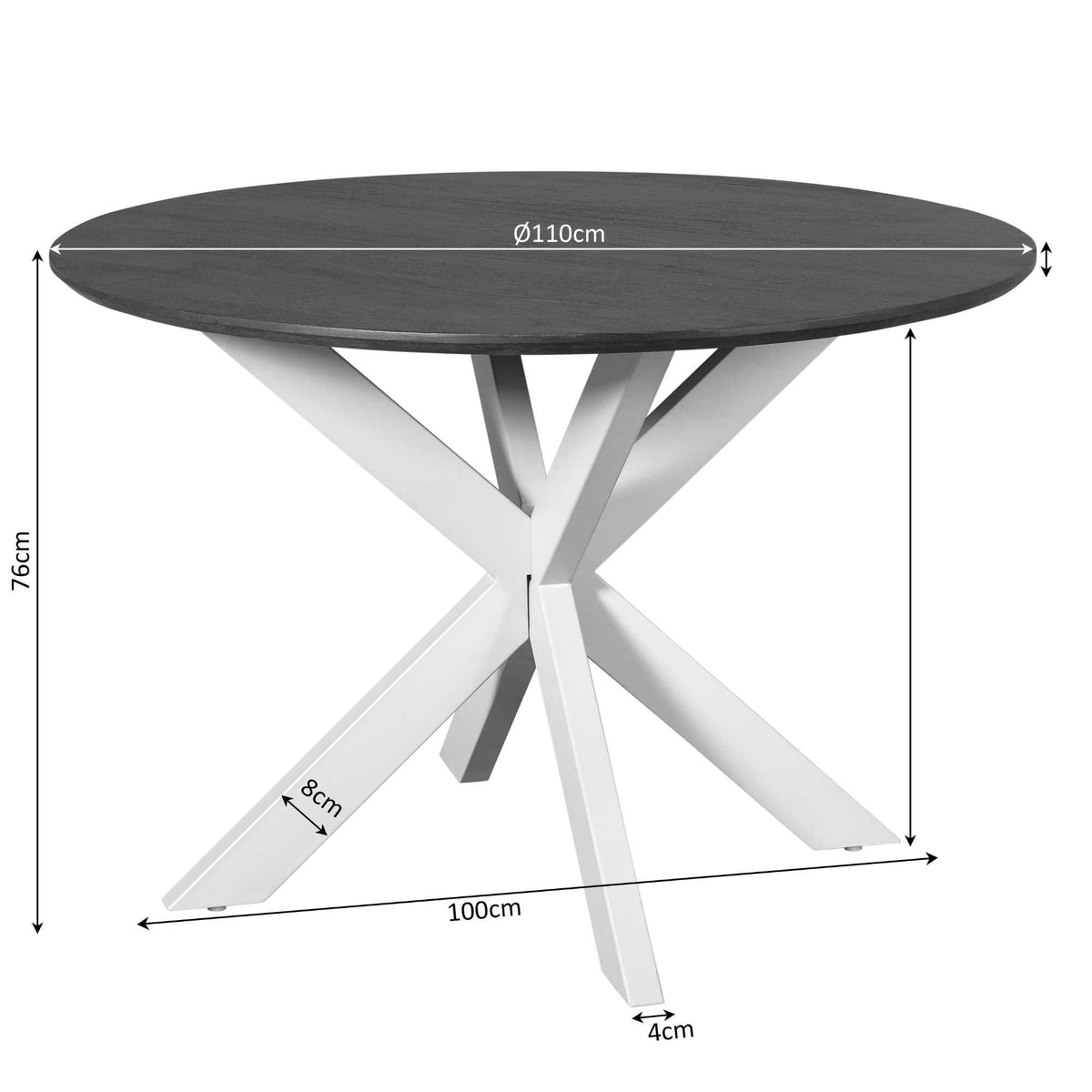 Eettafel Madison Rond | Brown
