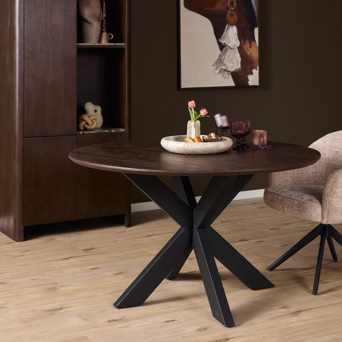 Eettafel Madison Rond | Brown
