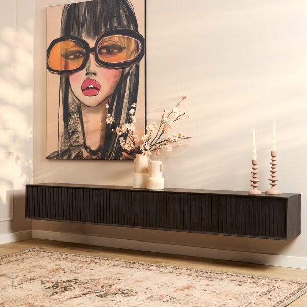 Zwevend TV-Meubel Madison | Black 240cm