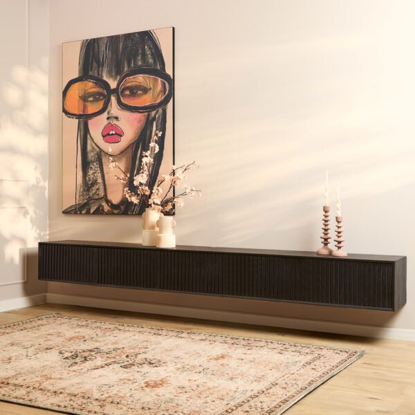 Zwevend TV-Meubel Madison | Black 280cm