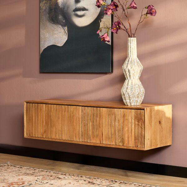 Zwevend TV-Meubel Madison | Naturel 120cm