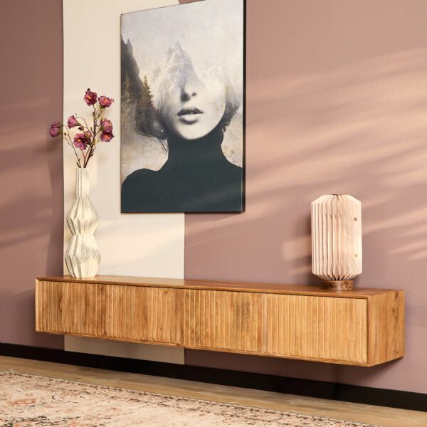 Zwevend TV-Meubel Madison | Naturel 200cm