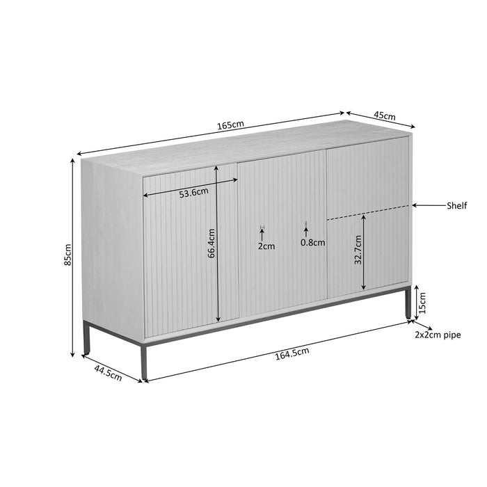 Dressoir Madison | Naturel 165cm