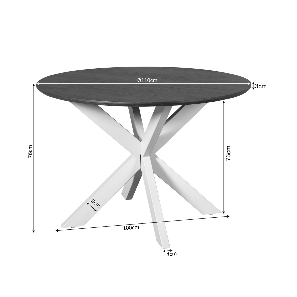 Eettafel Madison Rond | Naturel