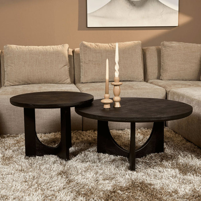 Salontafel Guus | Zwart Ø60cm
