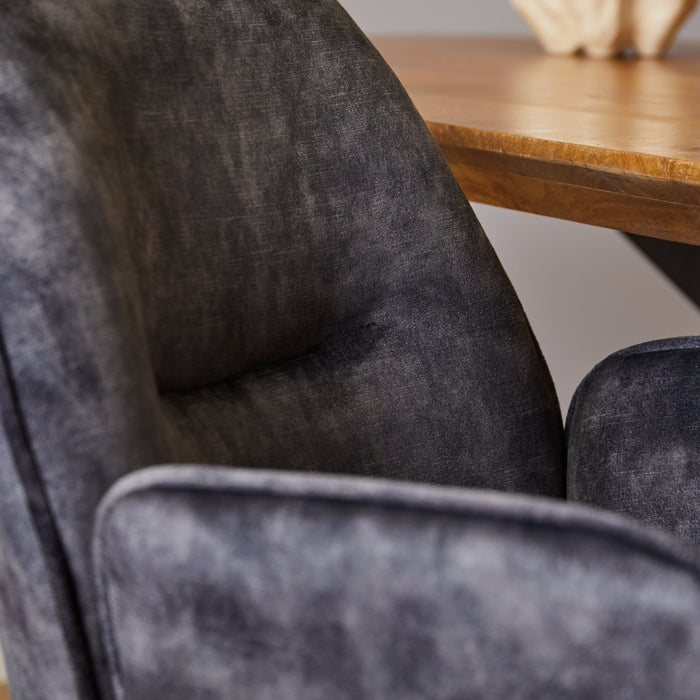 Eetkamerstoel Nova - Velvet Antraciet