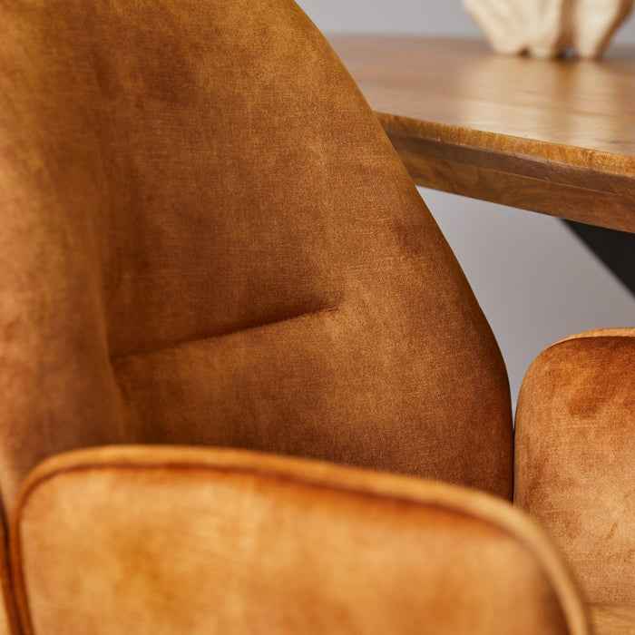 Eetkamerstoel Nova - Velvet Bruin