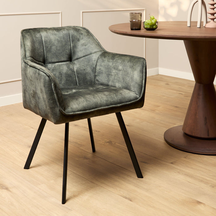 Eetkamerstoel Emma - Velvet Groen