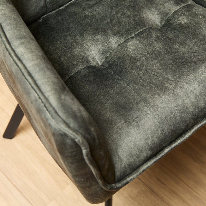 Eetkamerstoel Emma - Velvet Groen