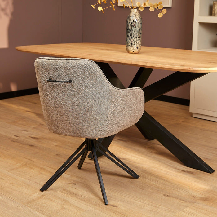 Eetkamerstoel Jens - Stof Taupe