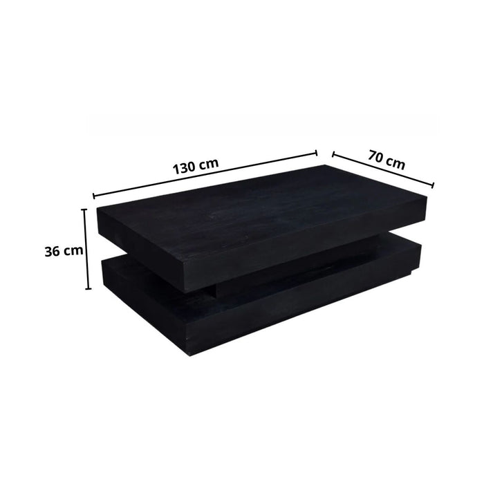 Salontafel Barney | Black 130cm