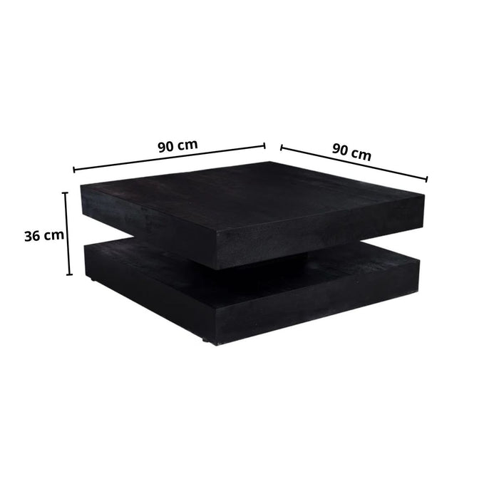 Salontafel Barney | Black 90cm