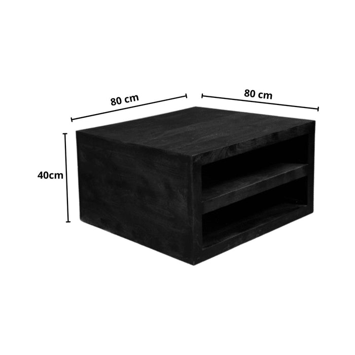 Salontafel Brussel | Black 80cm