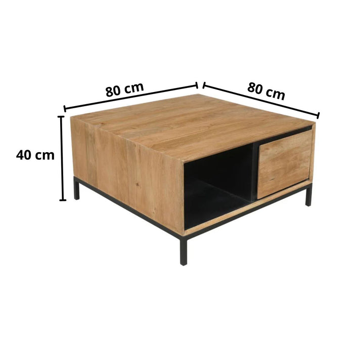 Salontafel RichWood | Naturel 80cm