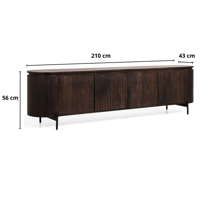 TV-Meubel Mokka | Donkerbruin 210cm