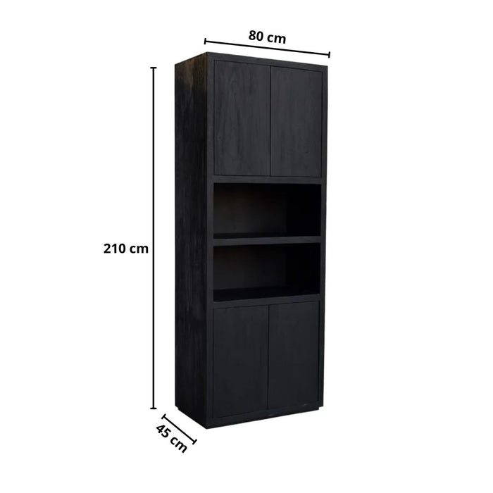 Wandkast Maarten | Black 80cm