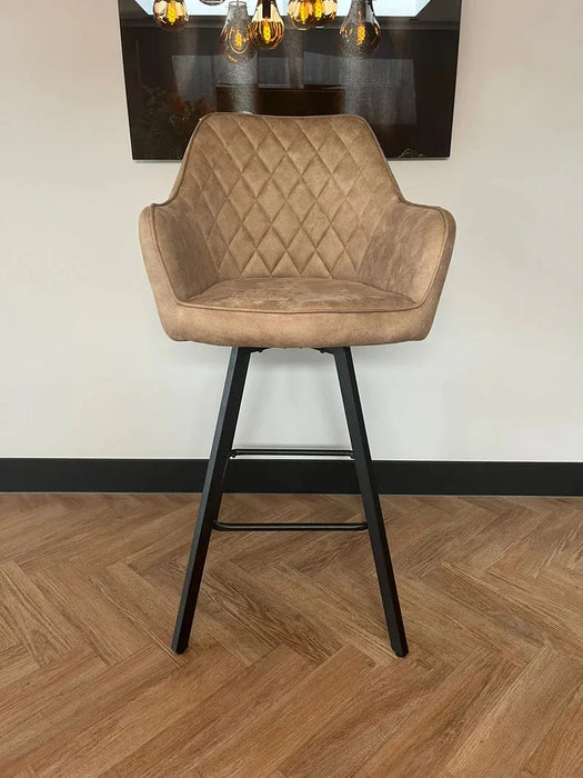 Barkruk Brione - Microvezel Taupe