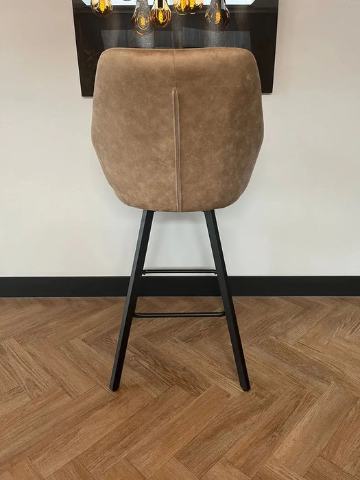 Barkruk Brione - Microvezel Taupe