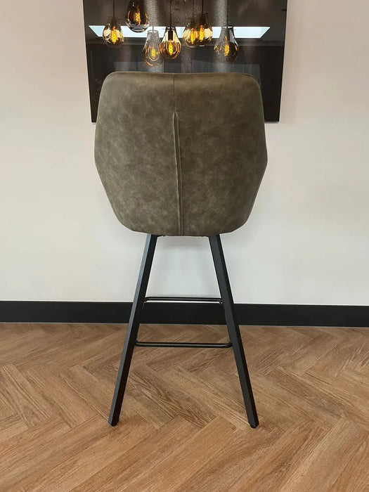 Barkruk Brione - Microvezel Groen