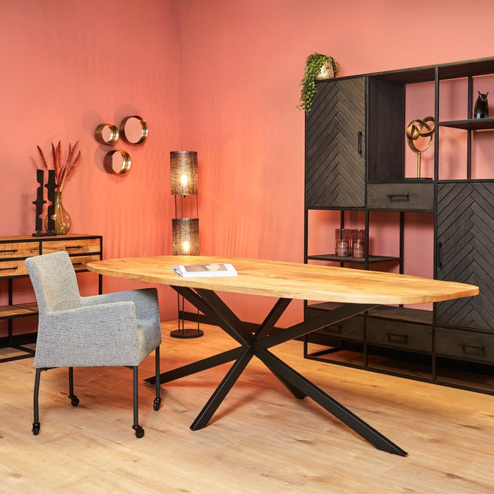 Eettafel Elegance Naturel - 240cm | Deens ovaal