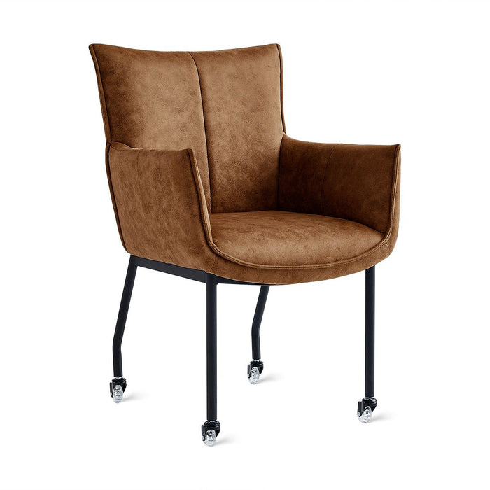 Eetkamerstoel Thomas – Microleder Cognac