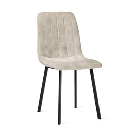 Eetkamerstoel Minsk - Fluweel Velvet Taupe