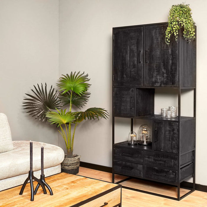 Vakkenkast Denver | Black 90cm