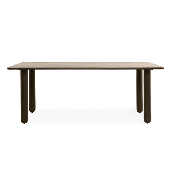 Eettafel Rondo Rechthoekig | Donkerbruin