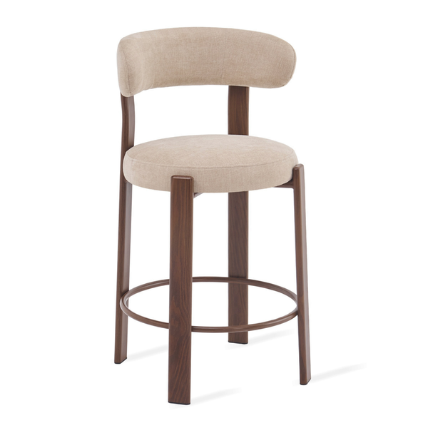 Barkruk Rose - Stof Beige