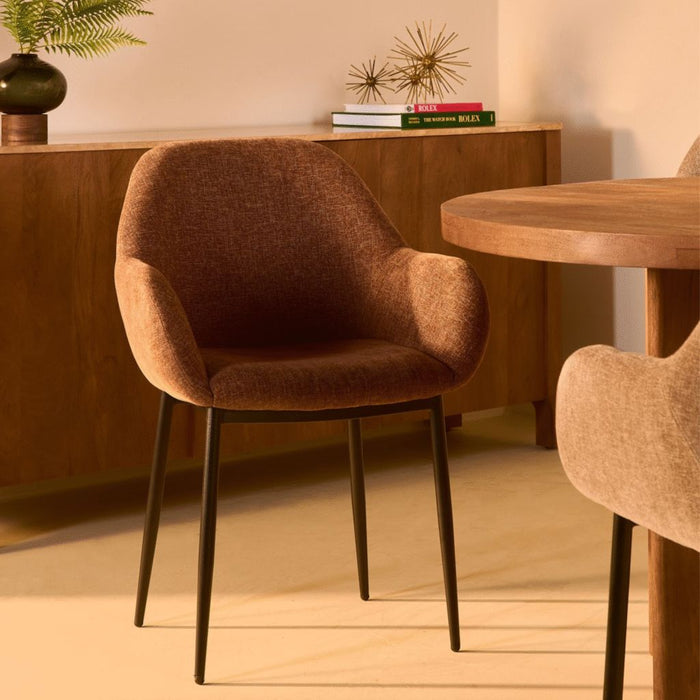 Eetkamerstoel Zara – Stof Choco