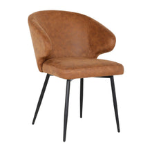 Eetkamerstoel Pete – Microleder Cognac